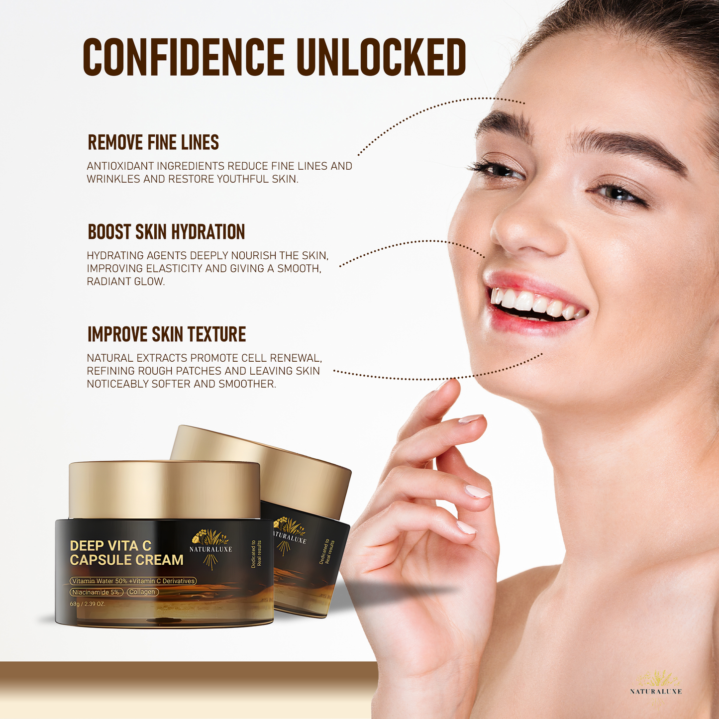 Naturaluxe™- Gel With Vitamin C Capsule Cream